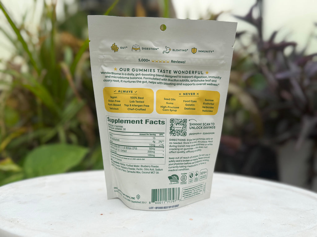 Plant People Wonder Biome 2-in-1 Pre & Probiotic Gummies
