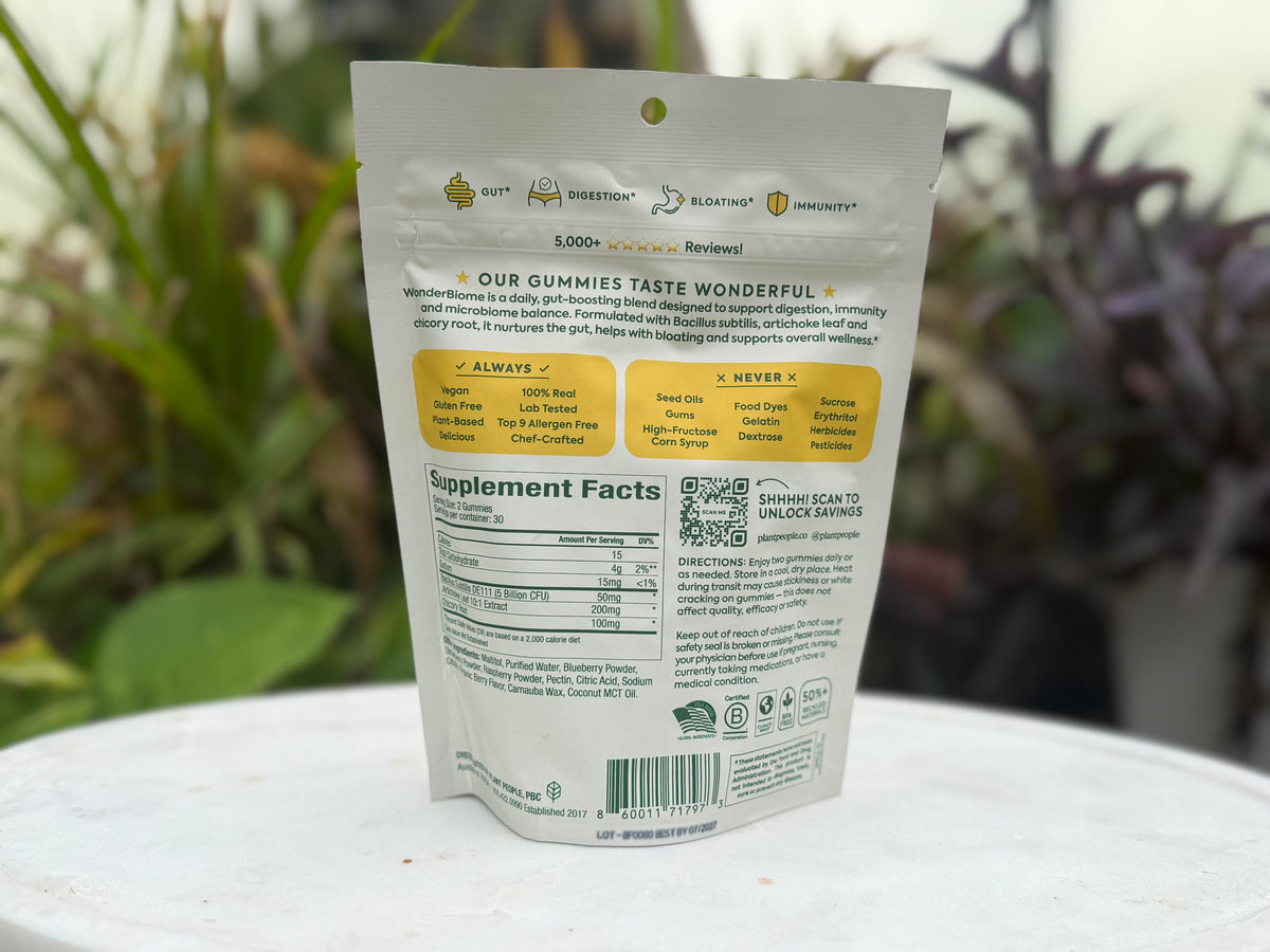 Plant People Wonder Biome 2-in-1 Pre & Probiotic Gummies